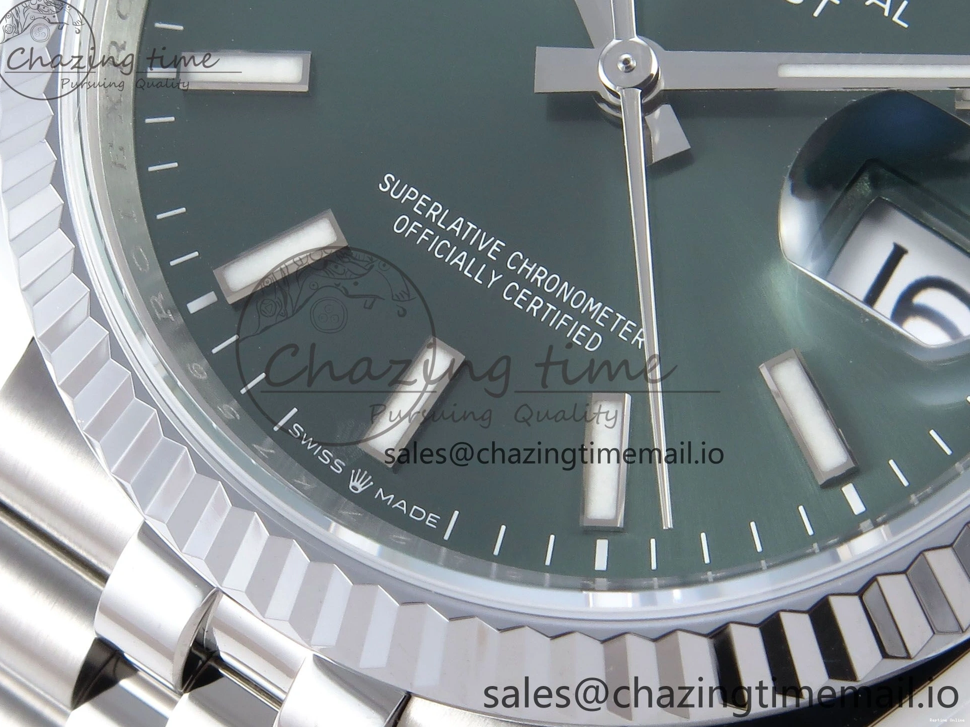 0118 DateJust 36 126234 QF+ 1:1 Best Edition 904L Steel Green Stick Dial on SS Jubilee Bracelet VR Soft 925